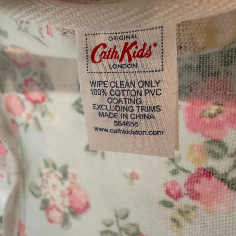 Cath Kidston Cath Kids Small Hand Bag w/‎ Coin Purse PVC Coated Cotton-Floral